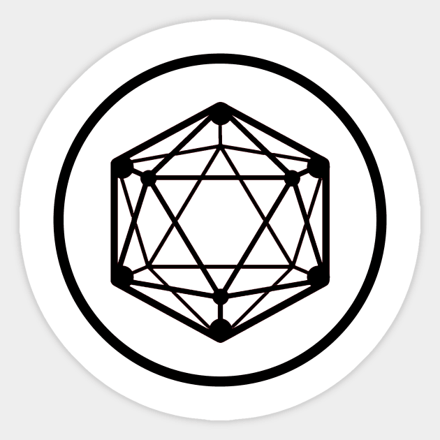 D20 Sticker by TeeNoir